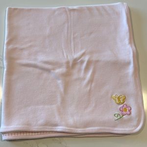 Gymboree blanket pink with butterfly and flower